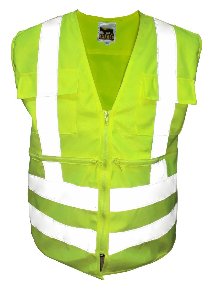 CHALECO GEOLOGO CANVAS AMARILLO FLUOR 360 -BUFALO
